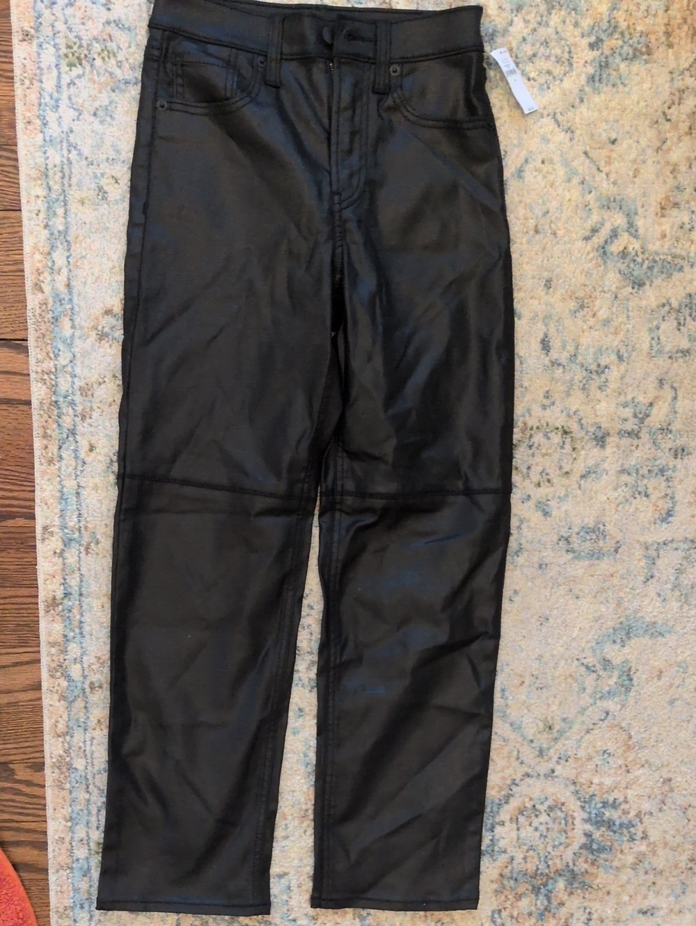 2/$20 GAP Teen Sky High '90s Loose Coated Black Jeans